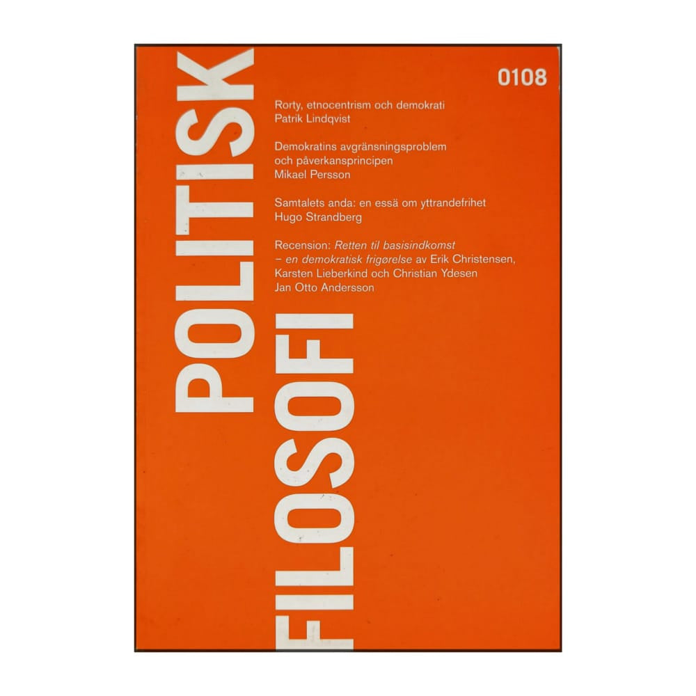 Politisk Filosofi 0108