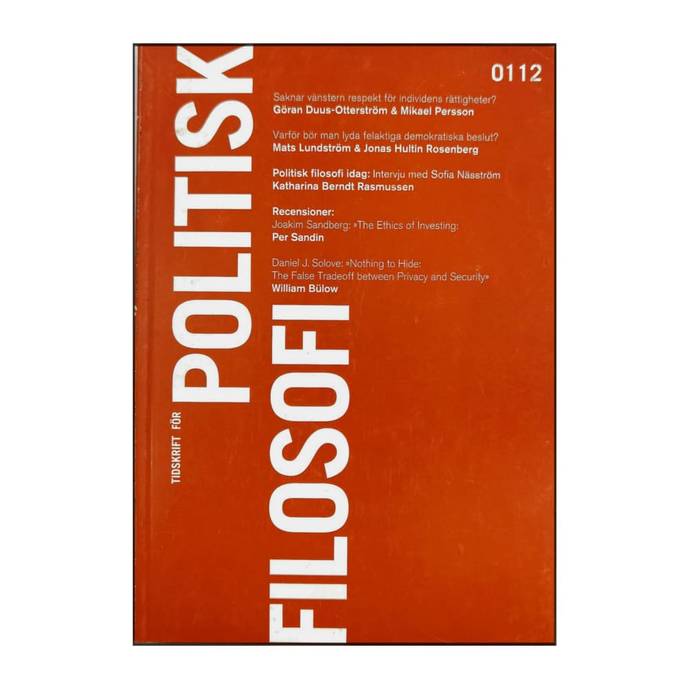 Politisk Filosofi 0112