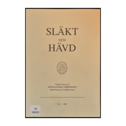 Släkt Och Hävd 1996-03
