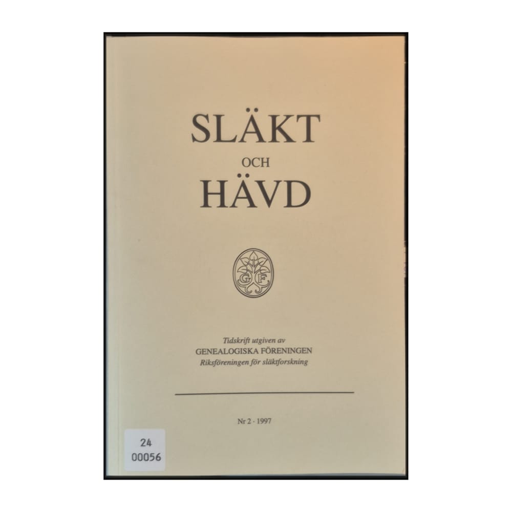 Släkt Och Hävd 1997-02