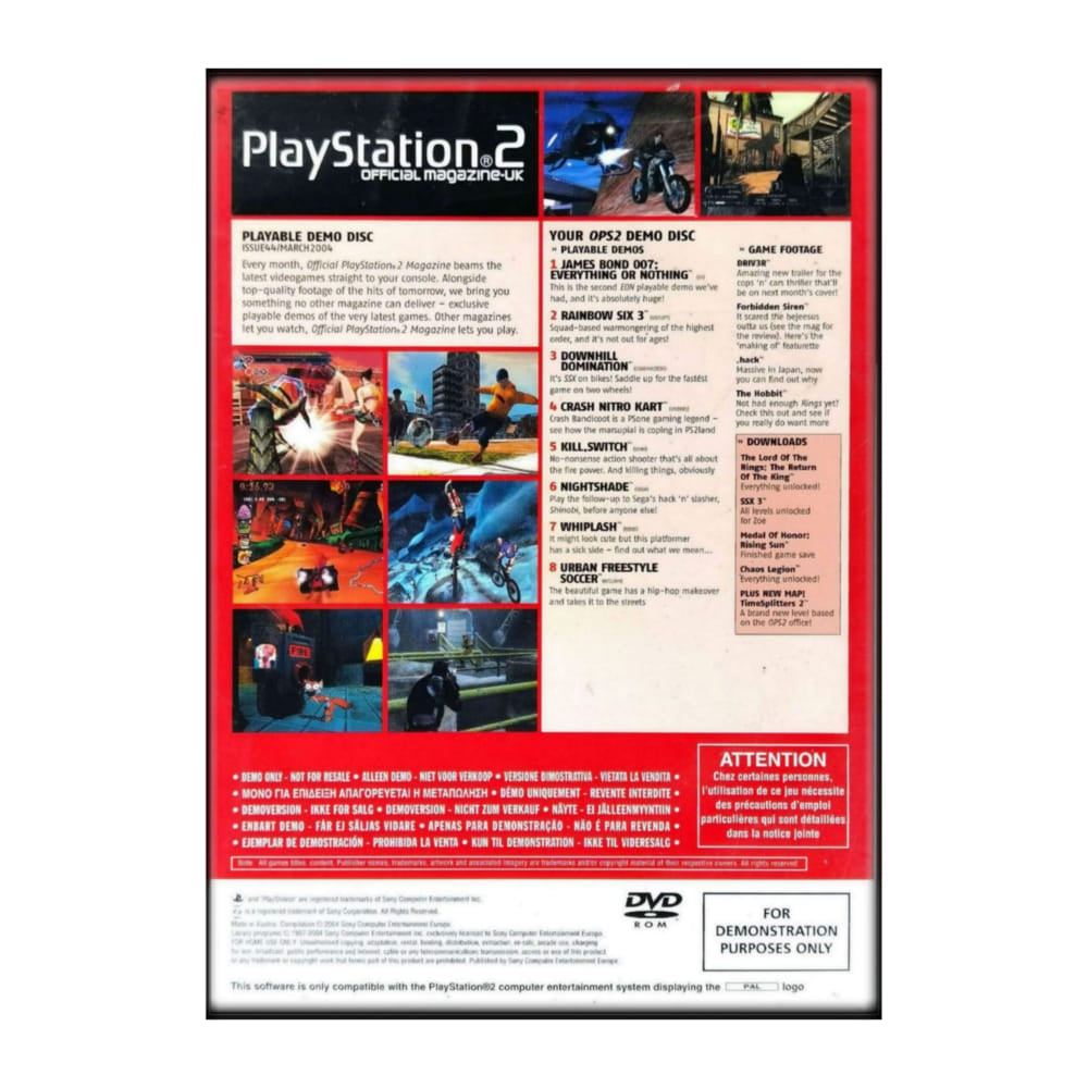 PlayStation 2 Official Magazine Uk 2004/03 Demo Disc 44