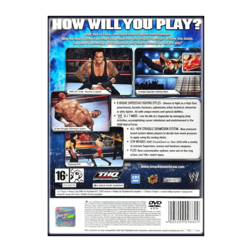 Wwe: Smackdown! Vs Raw 2008