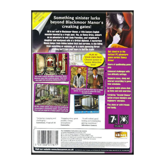 Nancy Drew: Curse Of Blackmoor Manor