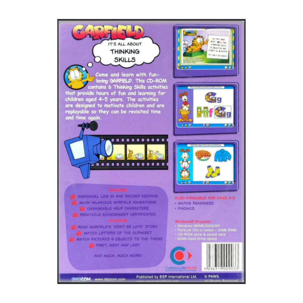 Garfield: It'S All About Thinking Skills