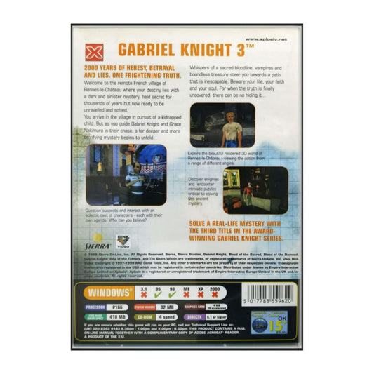 Gabriel Knight 3 Blood Of The Sacred Blood Of The Damned