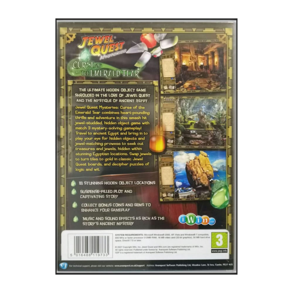 Jewel Quest Mysteries: Curse Of The Emerald Tear