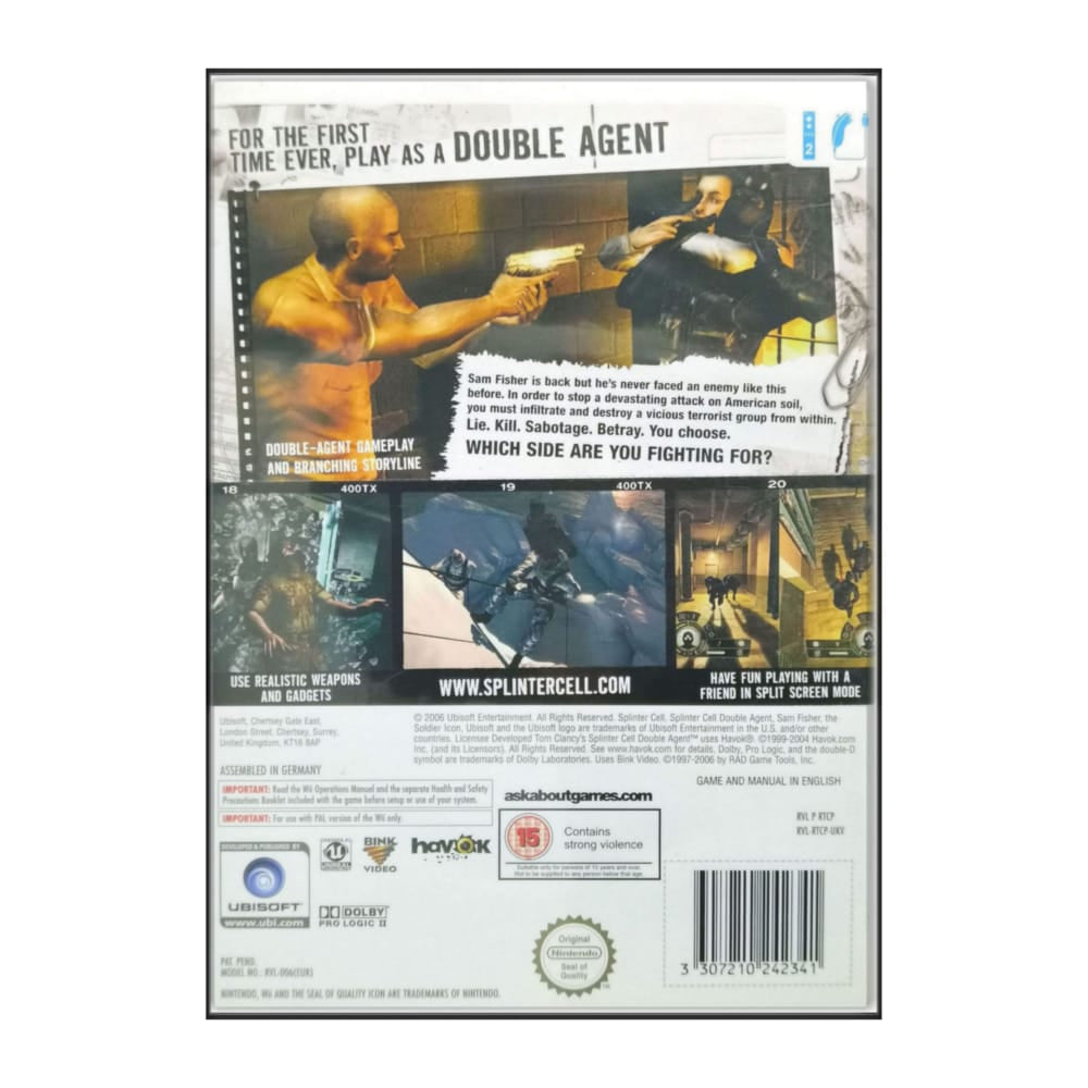 Tom Clancy'S Splinter Cell: Double Agent