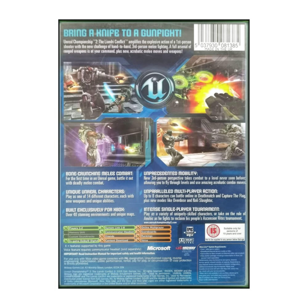 Unreal Championship 2 The Liandri Conflict