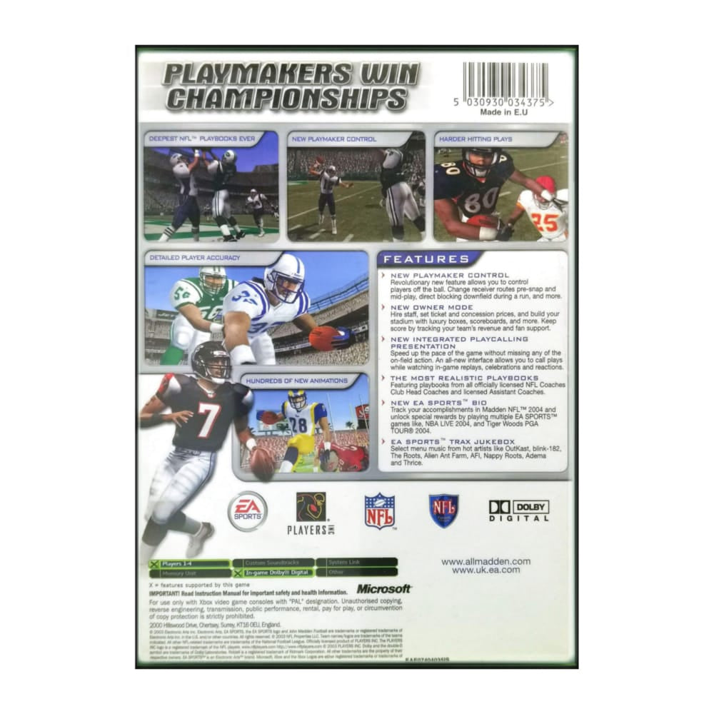 Madden Nfl 2004