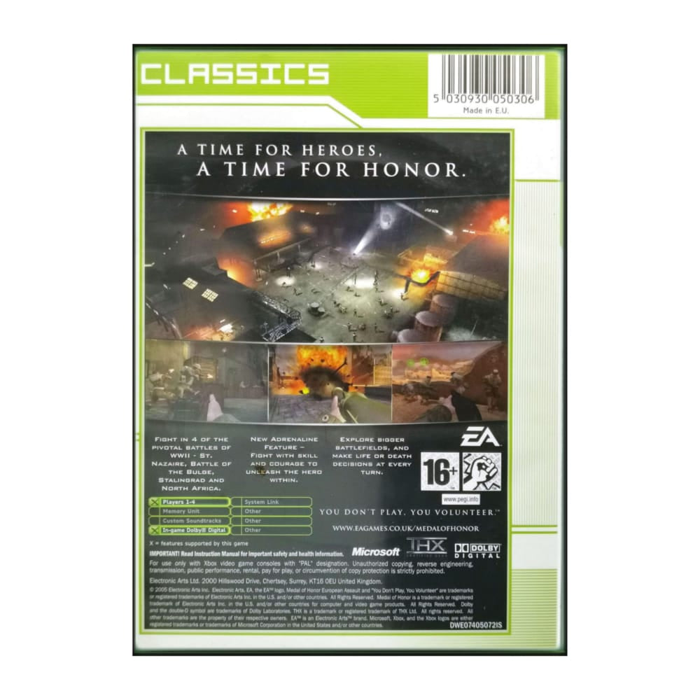 Medal Of Honor: European Assault