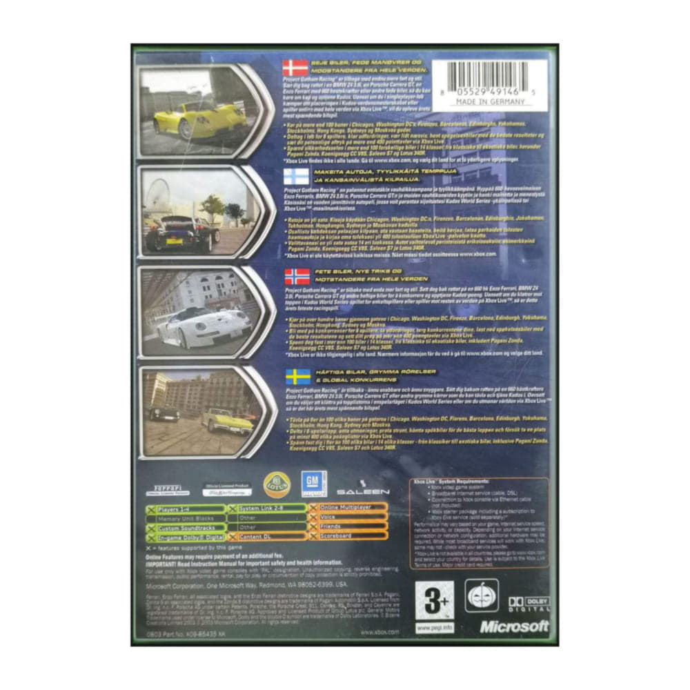 Project Gotham Racing 2 | Pgr 2