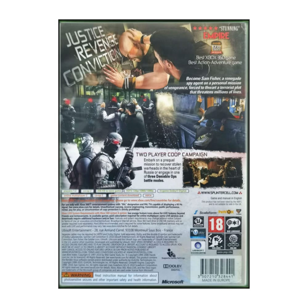 Tom Clancy'S Splinter Cell: Conviction