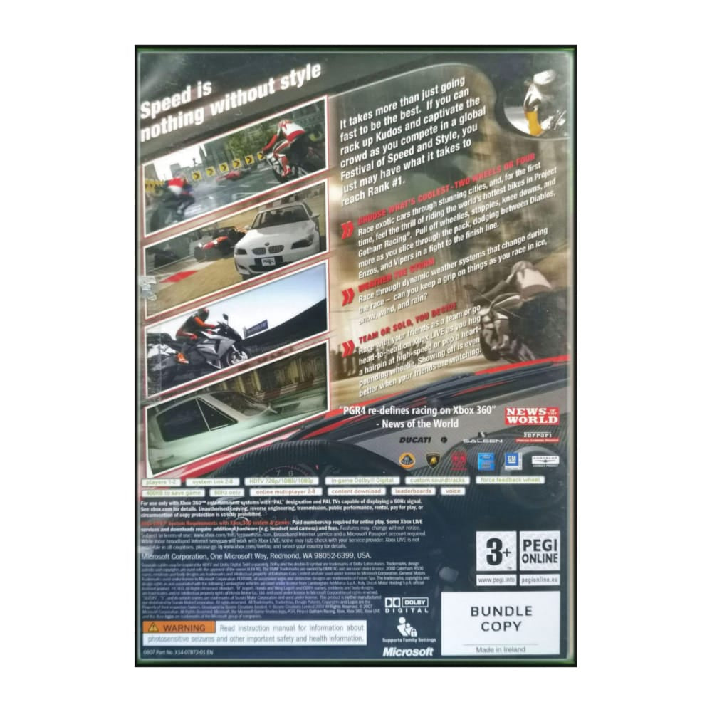 Project Gotham Racing 4 | Pgr 4