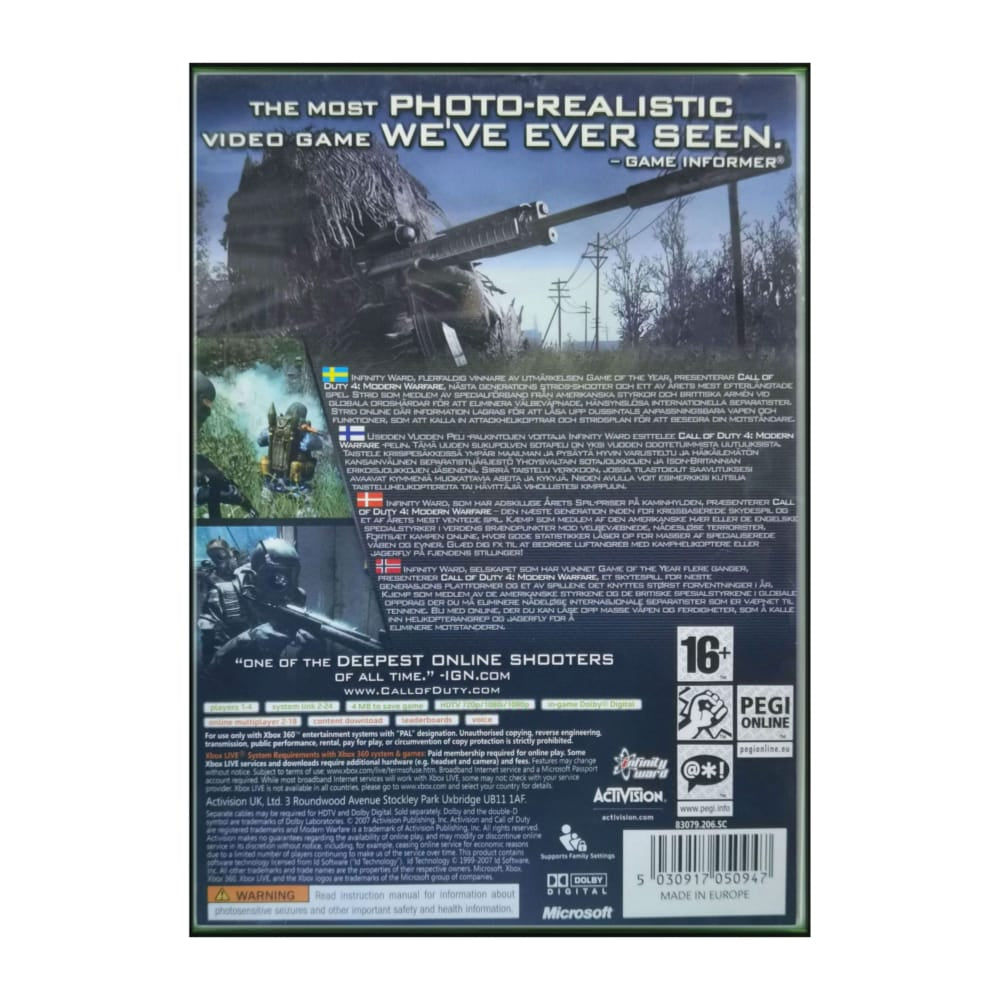 Call Of Duty 4 Modern Warfare