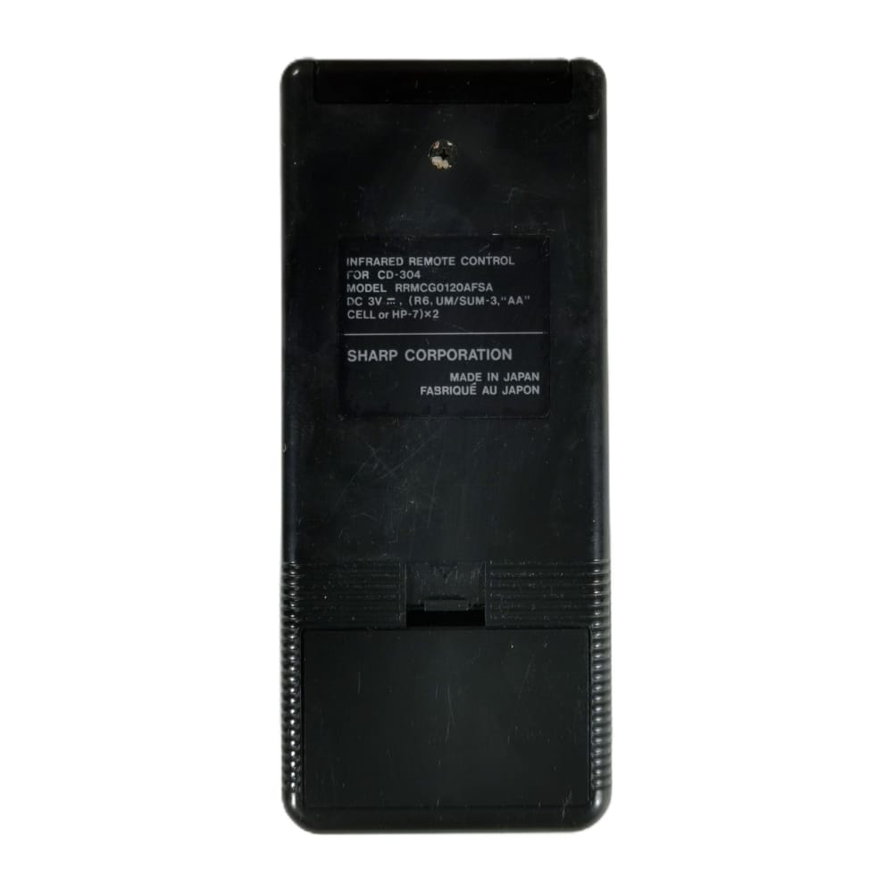 Sharp Cd-304 Remote Control