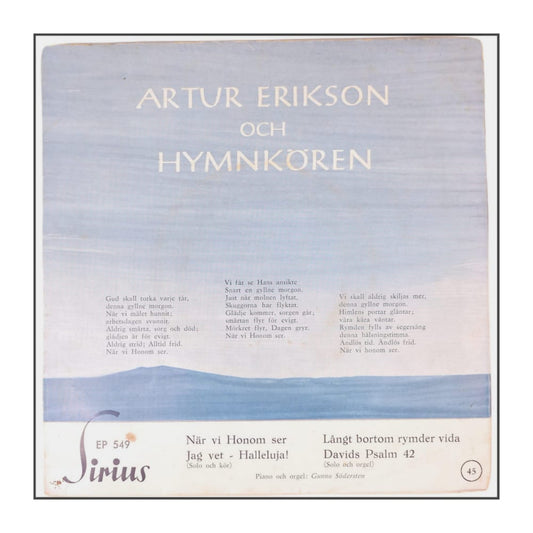 Artur Erikson: När Vi Honom Ser