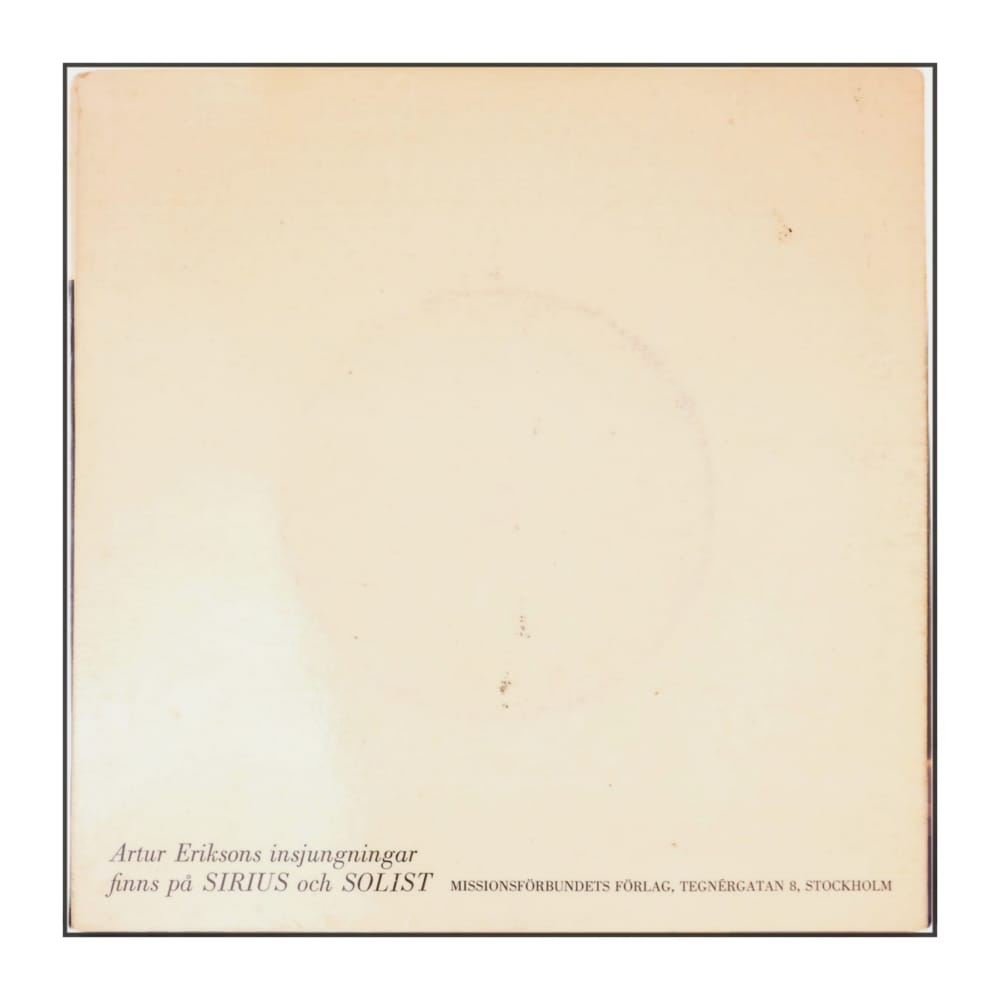 Artur Erikson: Spirituals På Svenska
