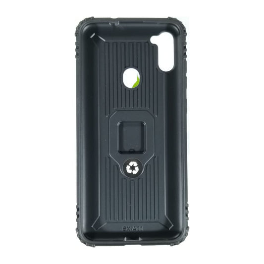 Samsung Galaxy A11/A115: Case (Black) Stand + Screen Protector