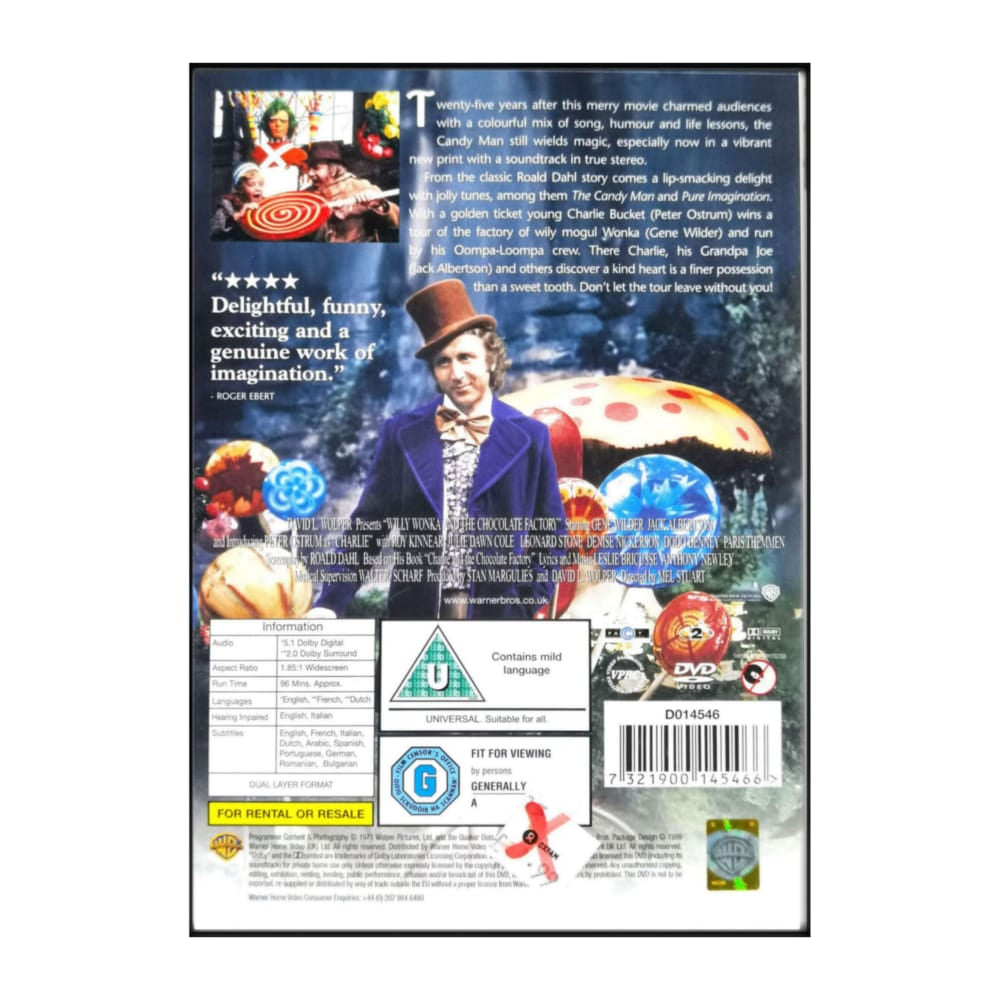 Willy Wonka And The Chocolate Factory