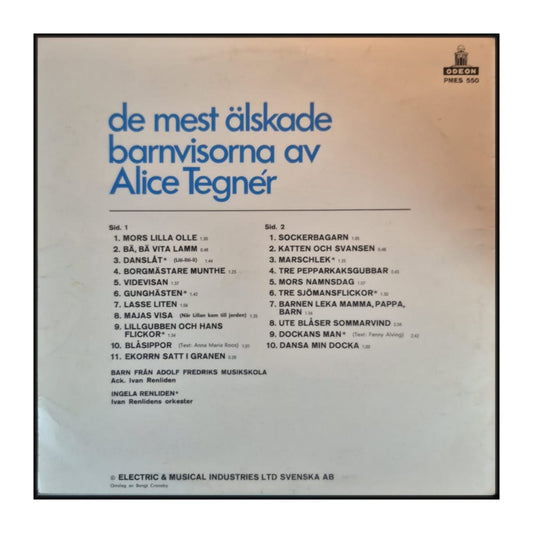 Alice Tegnér: De Mest Älskade Barnvisorna