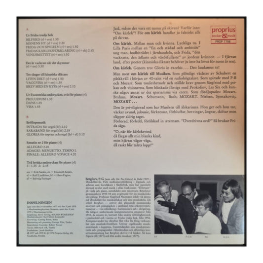 Erik Sædén & Elisabeth Sædén & Rolf Lindblom & Solveig Faringer & Hans Fagius: Om Kärlek