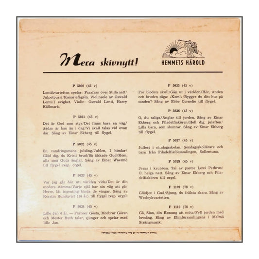 Einar Ekberg: Julsånger