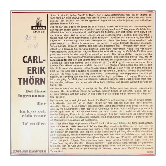 Carl-Erik Thörn: Det Finns Ingen Annan