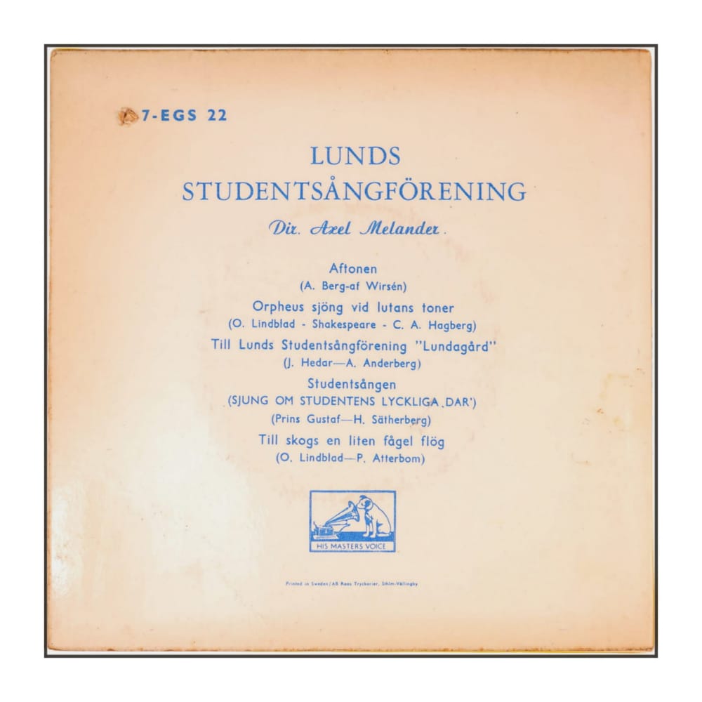 Lunds Studentsångförening: Aftonen