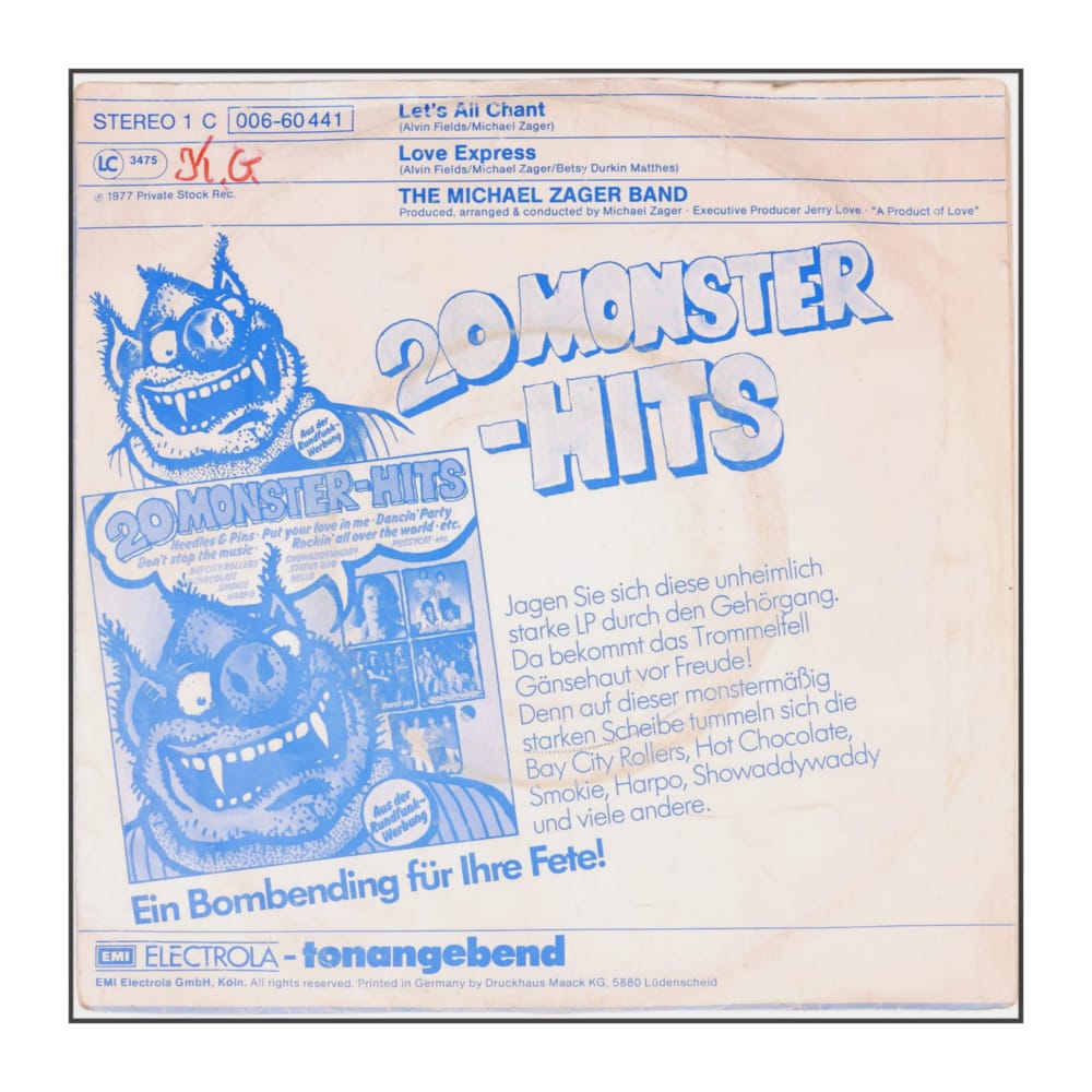 The Michael Zager Band: Let'S All Chant