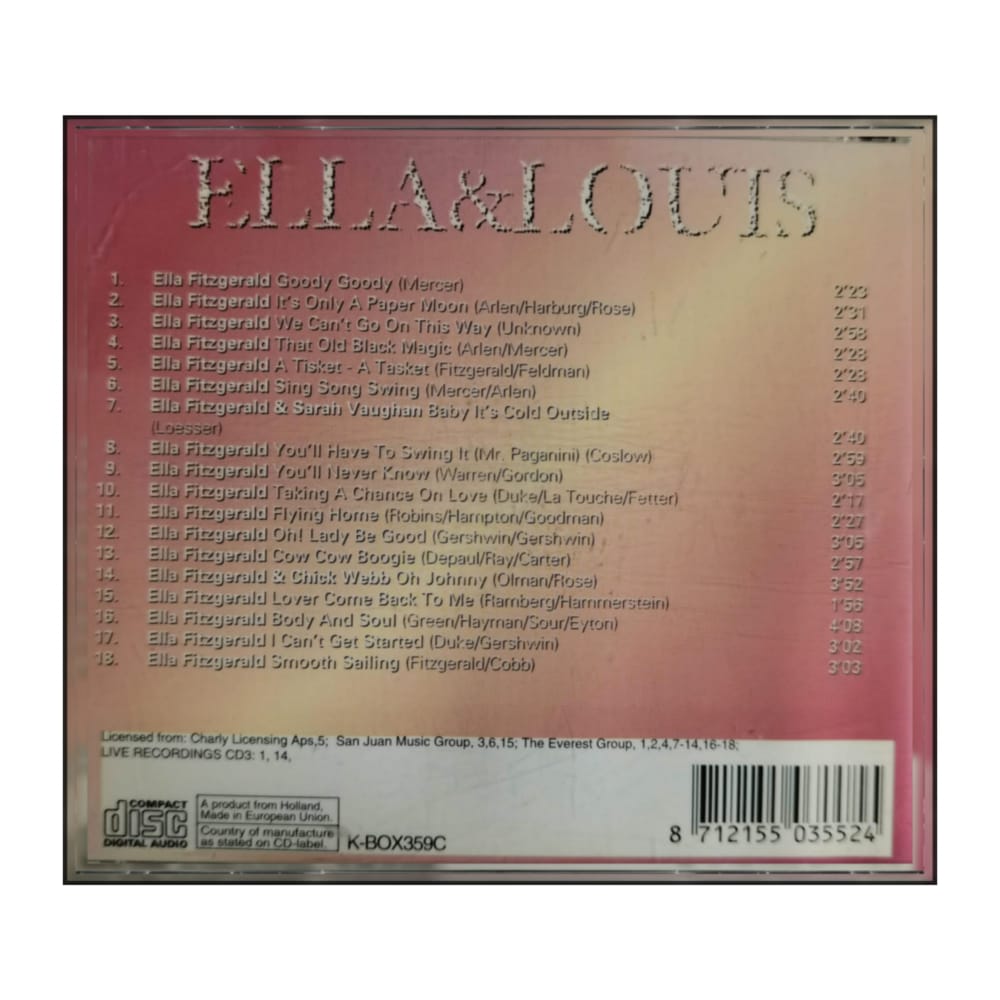 Ella Fitzgerald & Louis Armstrong: Ella And Louis Disc-3