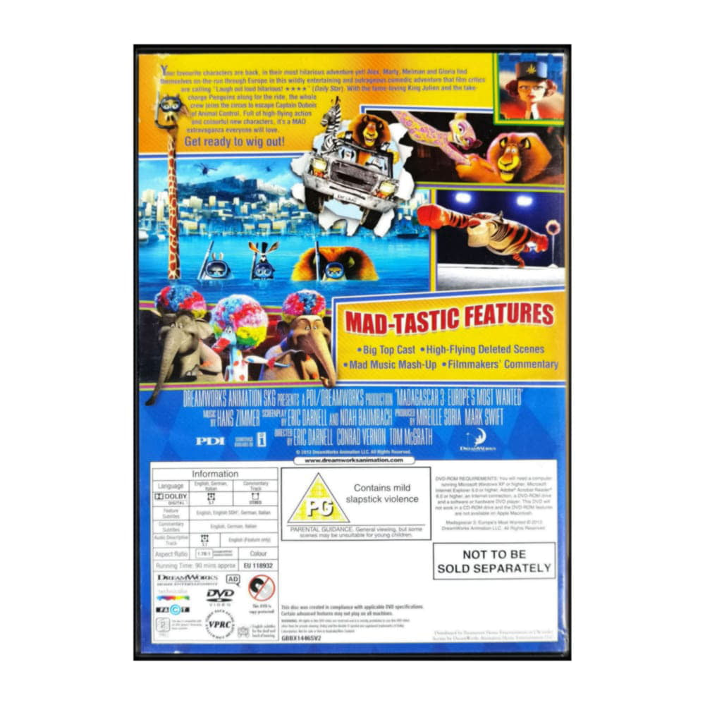 Madagascar 3 Europe'S Most Wanted