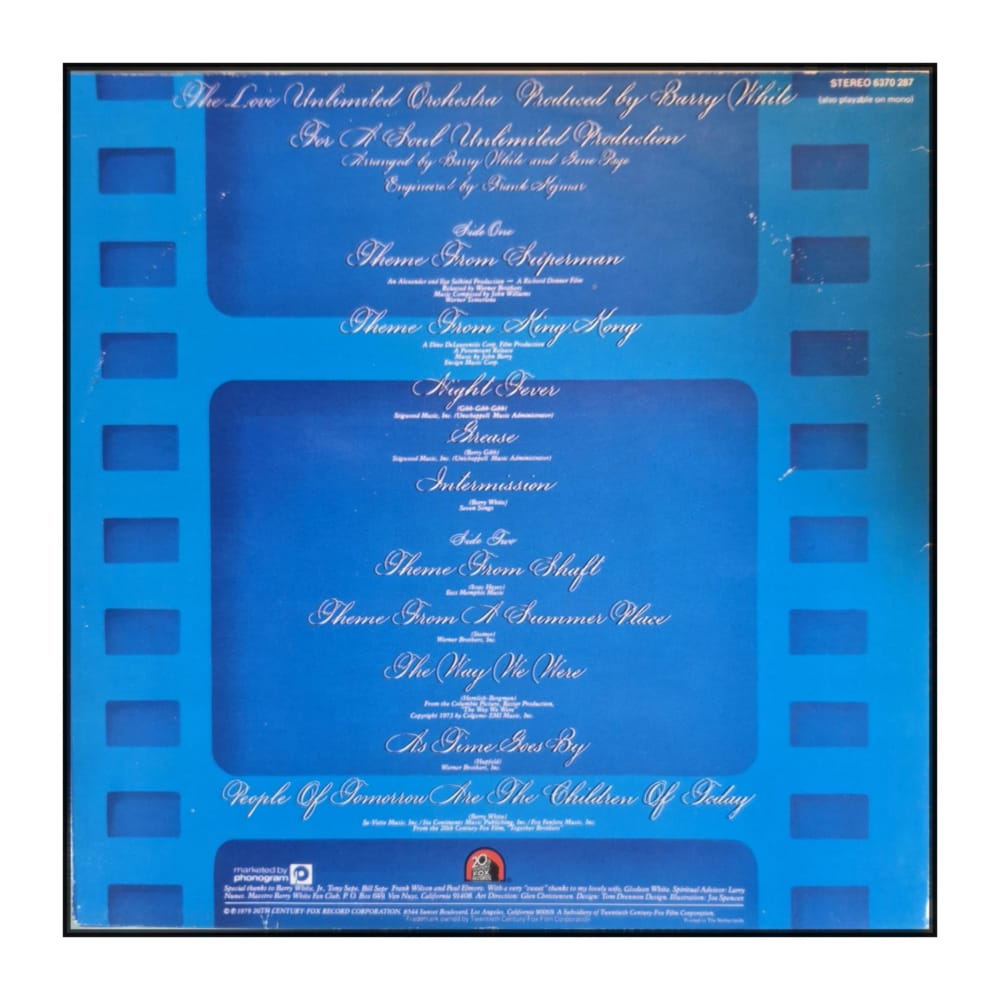 The Love Unlimited Orchestra: Super Movie Themes - Just A Little Bit Different