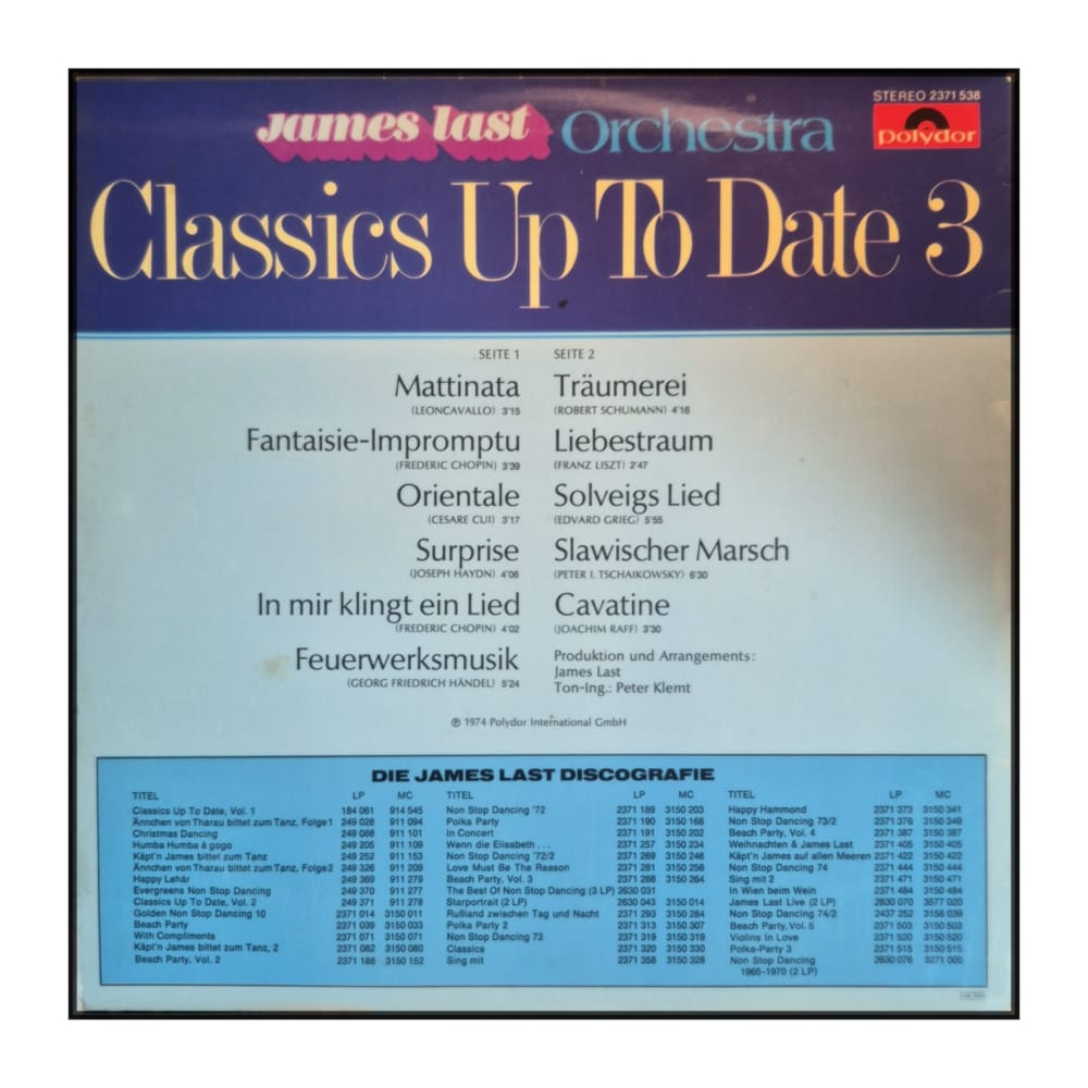 James Last Orchestra: Classics Up To Date 3