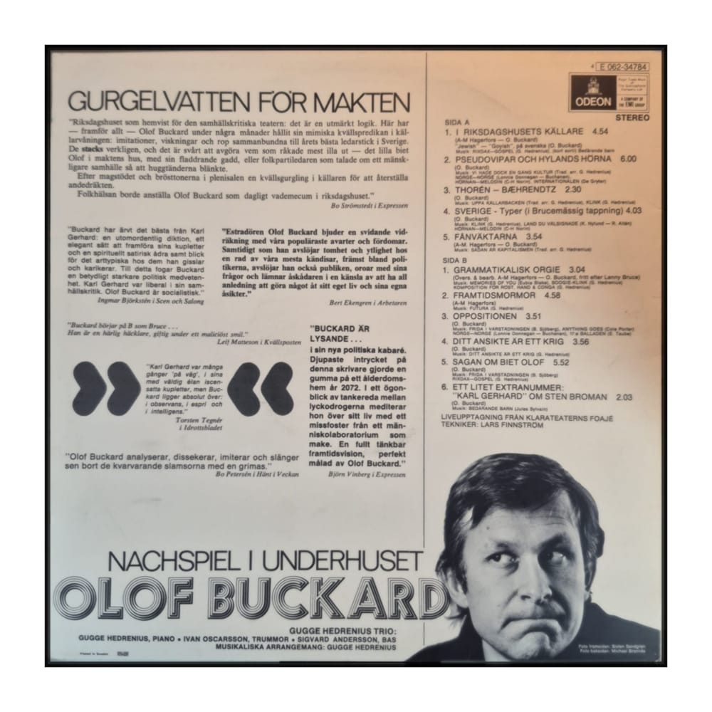 Olof Buckard: Nachspiel i Underhuset
