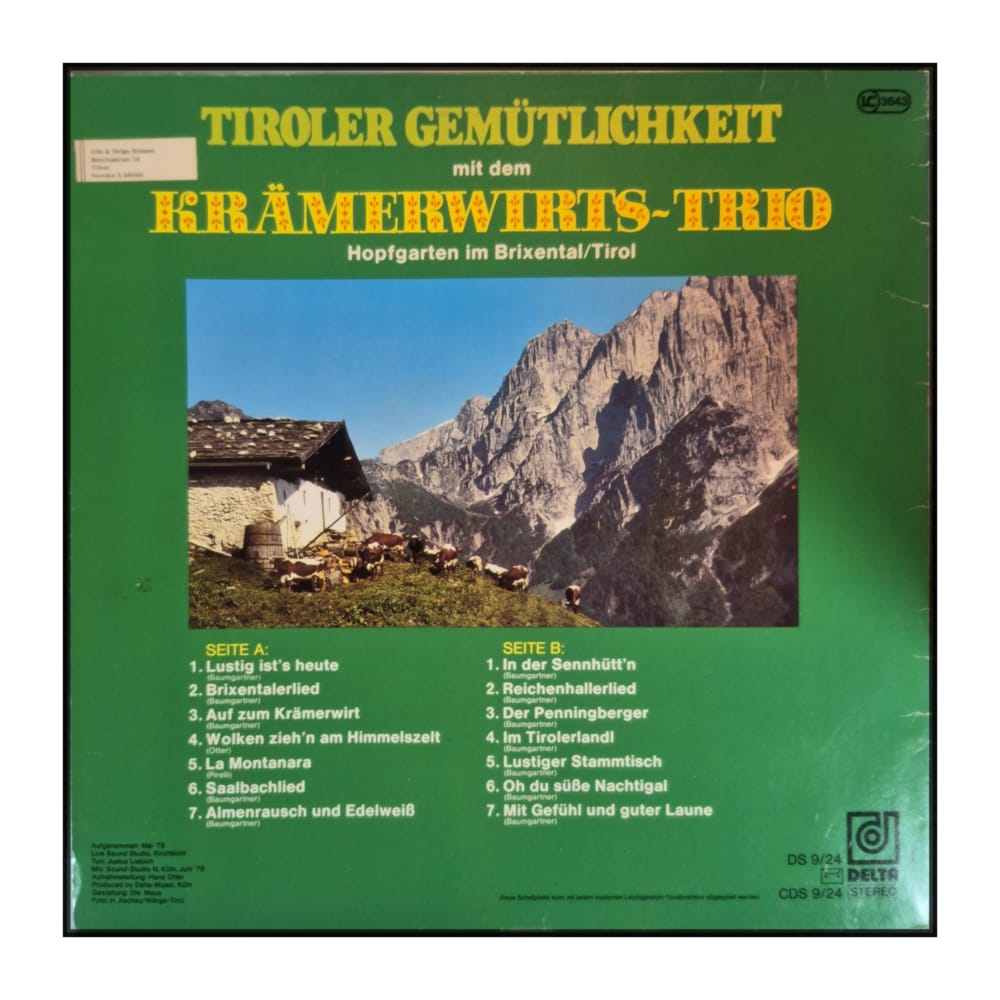 Das Krämerwirts Trio: Tiroler Gemütlichkeit