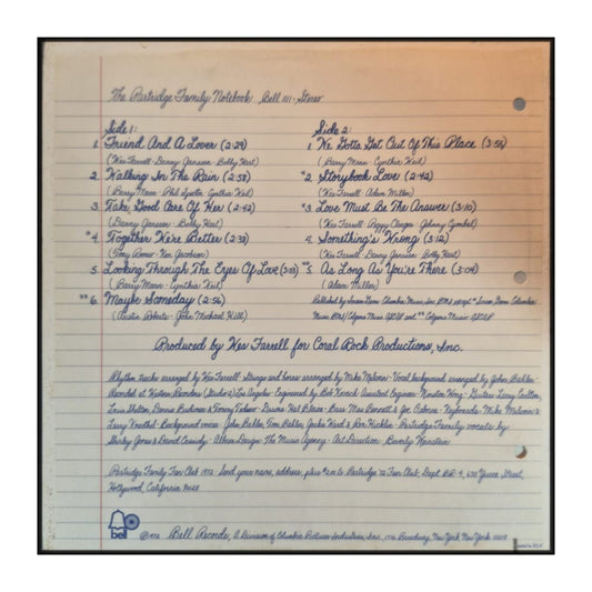 The Partridge Family: Notebook