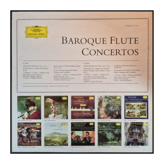 Hans-Martin Linde And Burghard Schaeffer: Baroque Flute Concertos