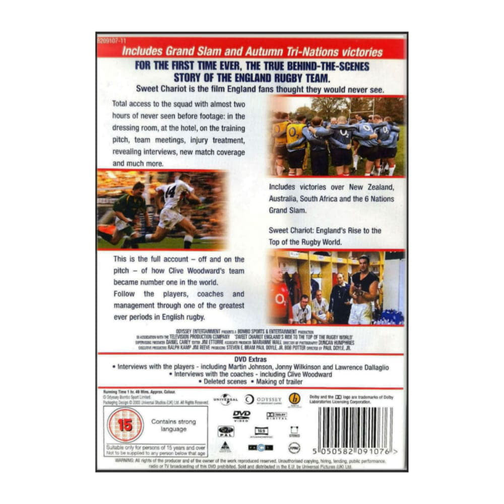 Inside England Rugby: Sweet Chariot