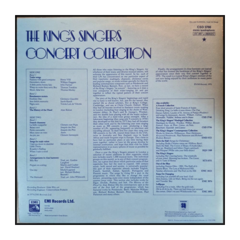 The King's Singers: Concert Collection