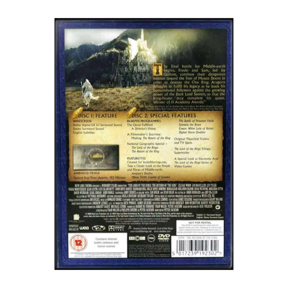 The Lord Of The Rings: The Return Of The King