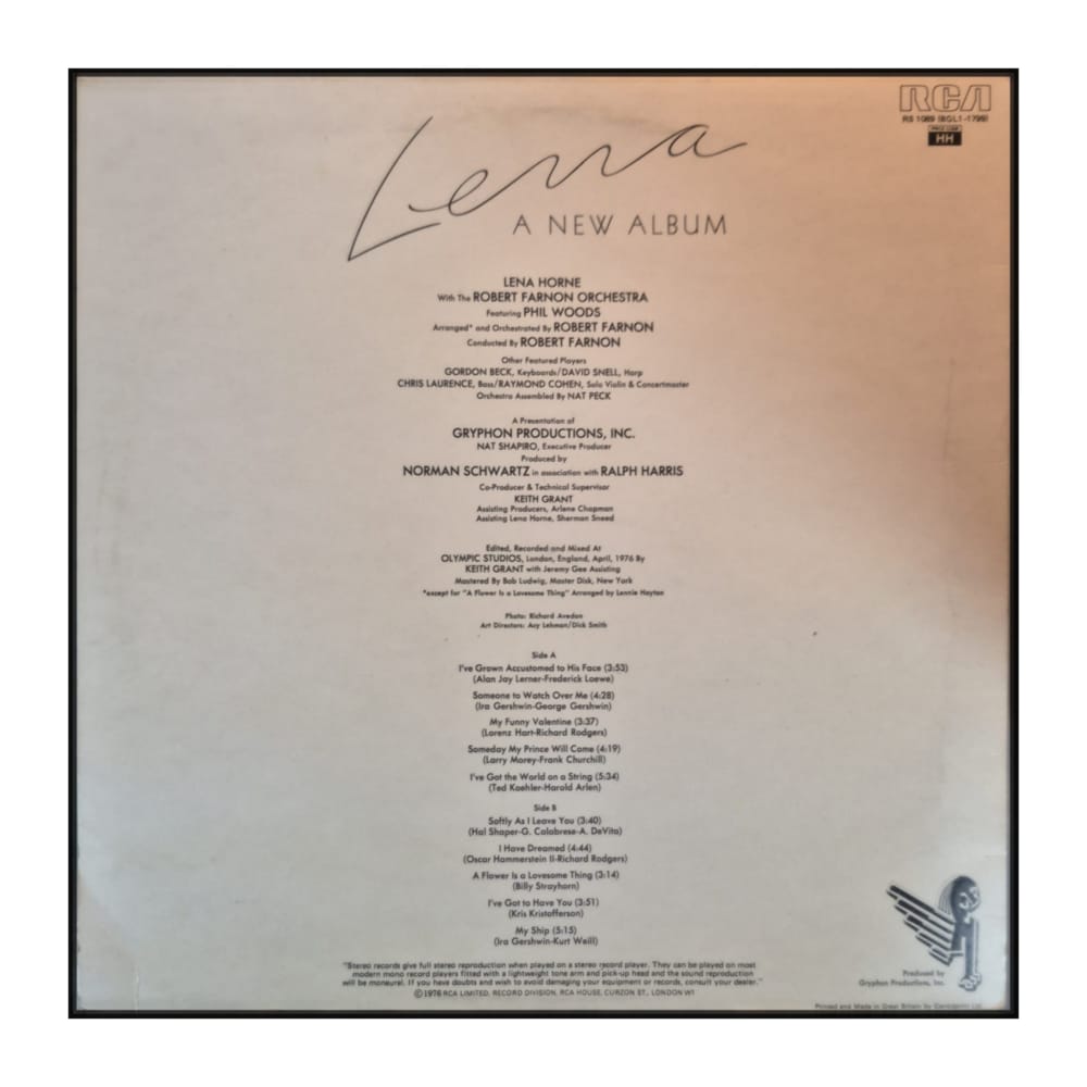Lena Horne: A New Album