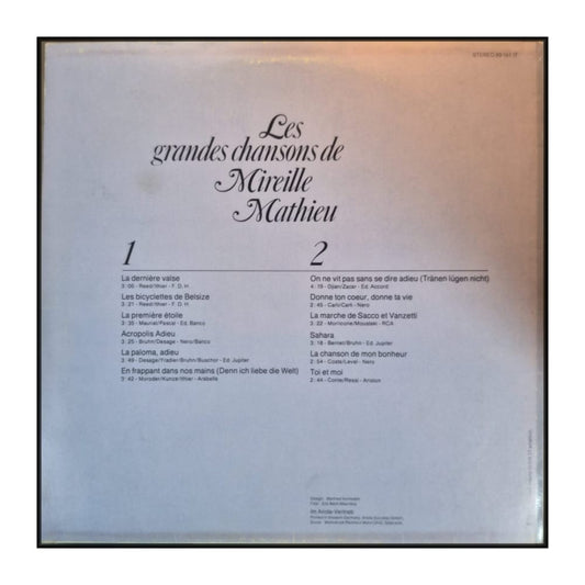 Mireille Mathieu: Les Grandes Chansons De Mireille Mathieu