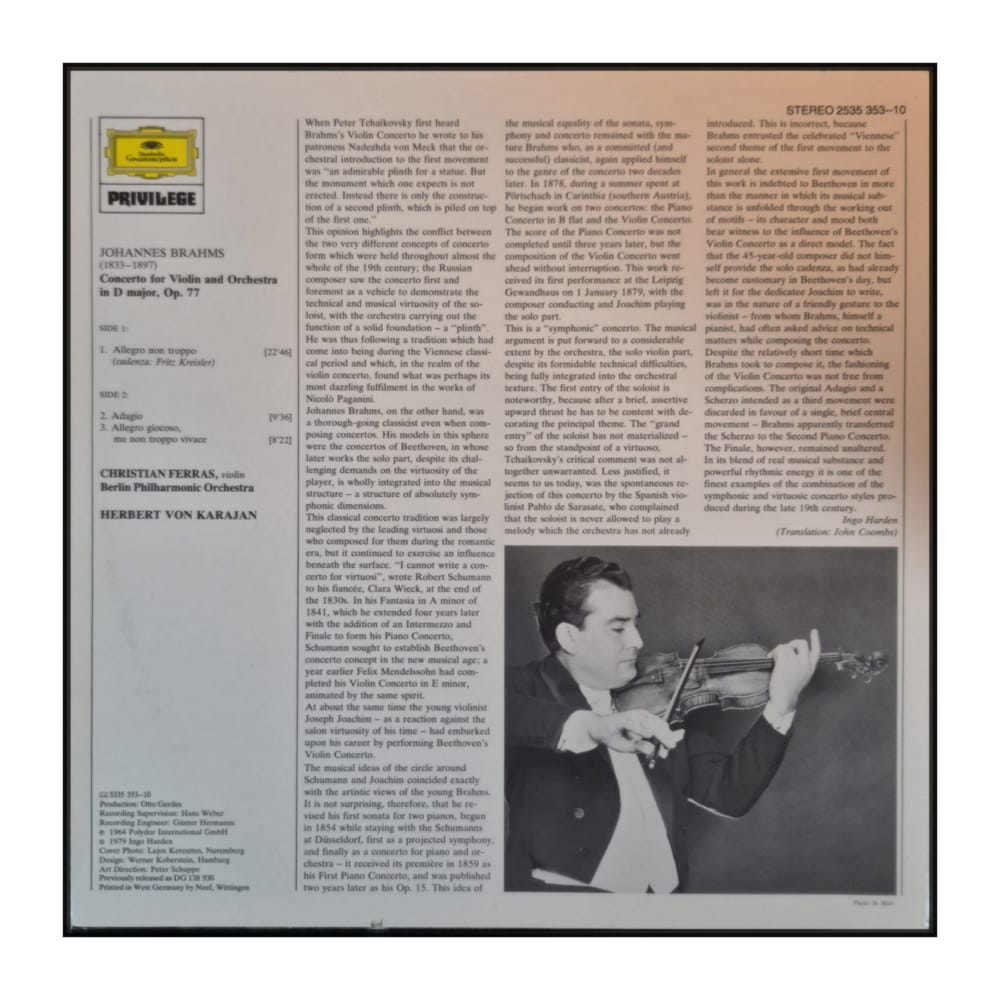 Johannes Brahms: Violin Concerto