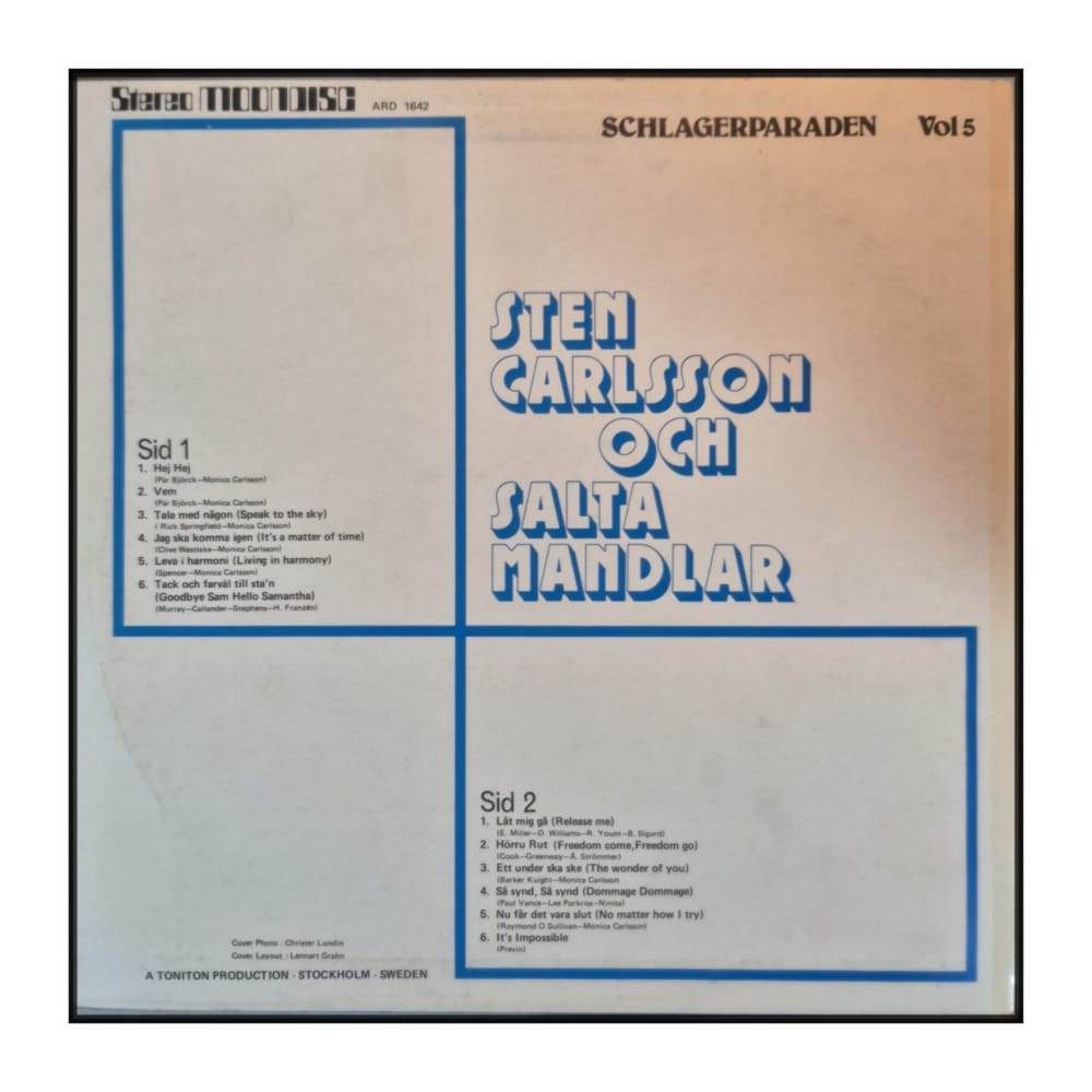 Sten Carlsson och Salta Mandlar: Schlagerparaden V5
