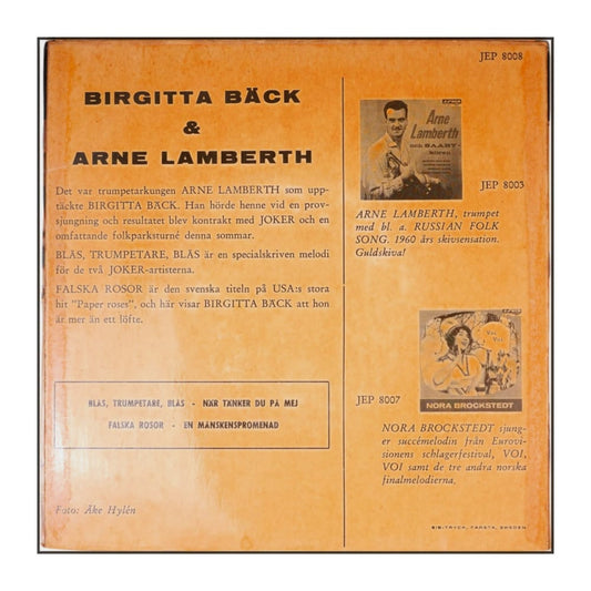 Arne Lamberth & Birgitta Bäck: Blås, Trumpetare, Blås