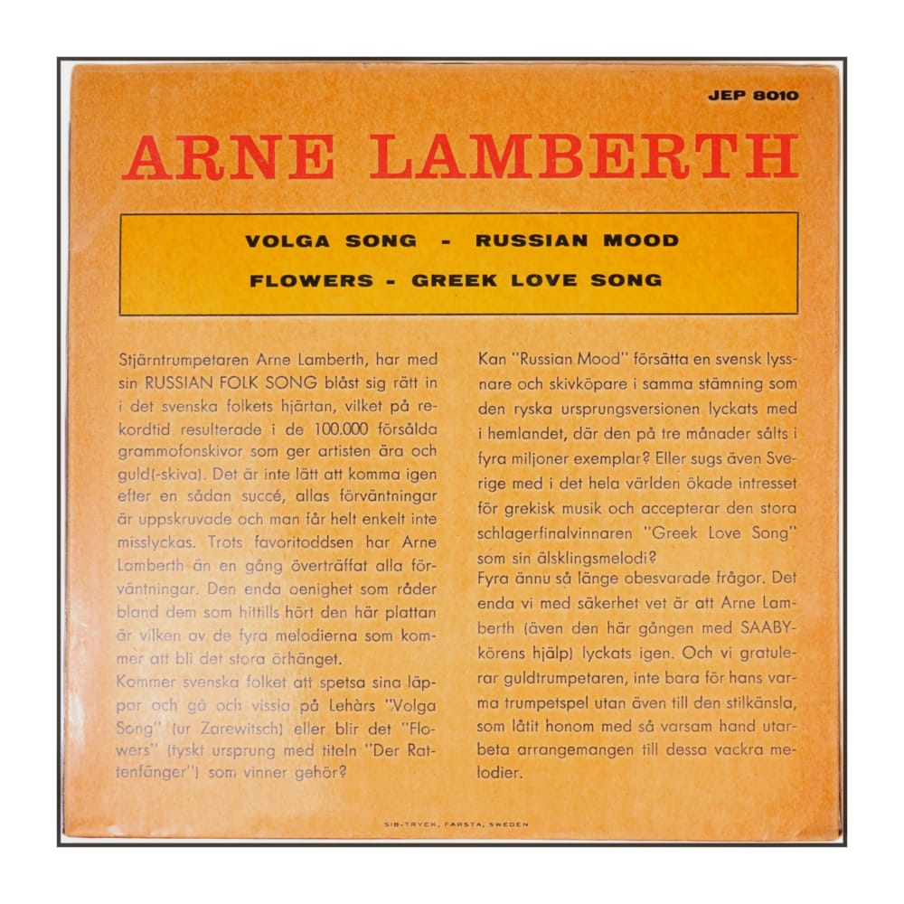 Arne Lamberth & Svend Saaby Koret: Volga Song