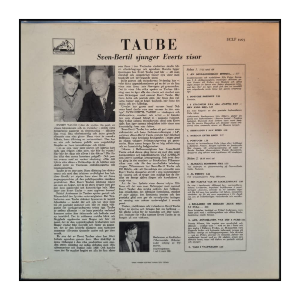 Sven-Bertil Taube Sjunger Evert Taube