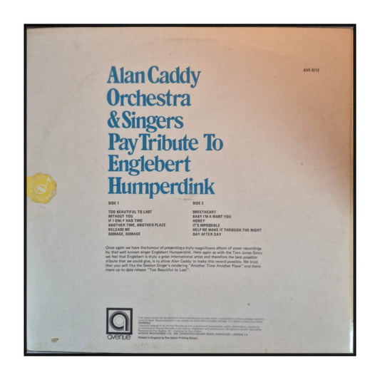 Alan Caddy Orchestra & Singers: Pay Tribute To Englebert Humperdink V2