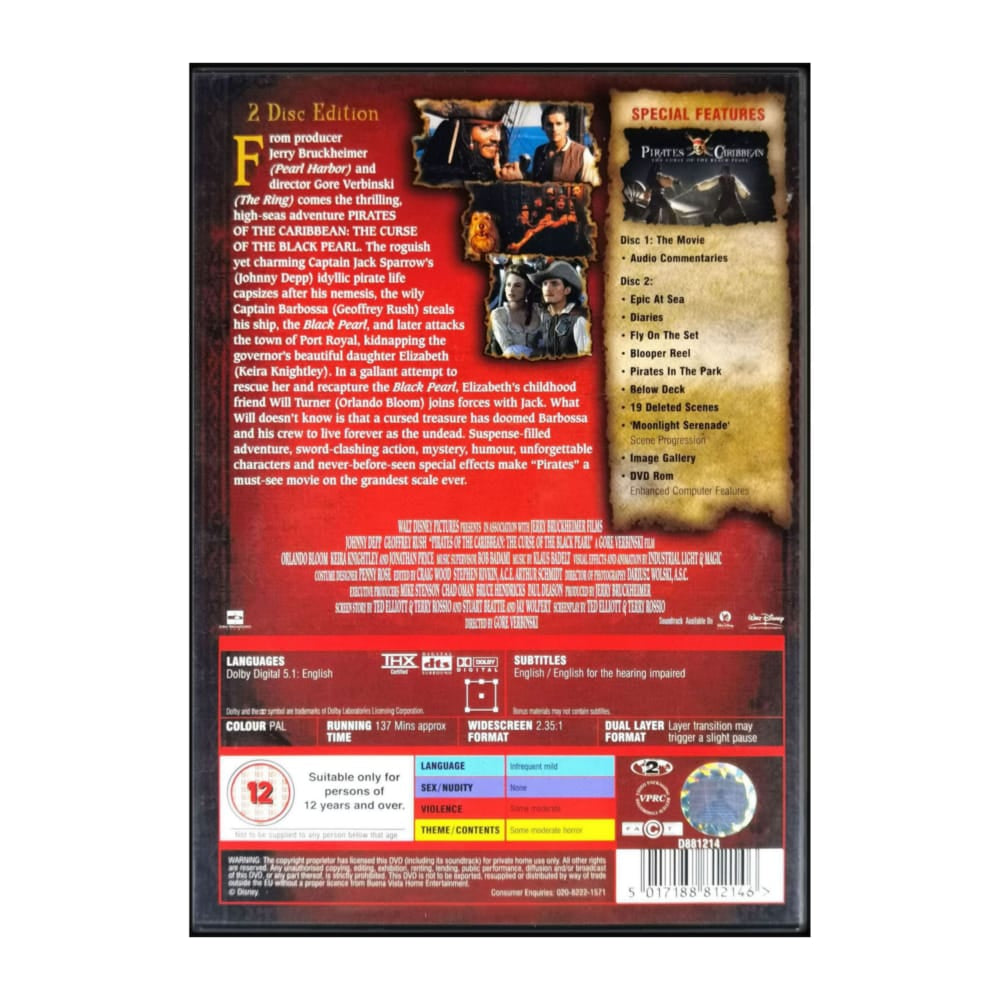 Pirates Of The Caribbean: The Curse Of The Black Pearl