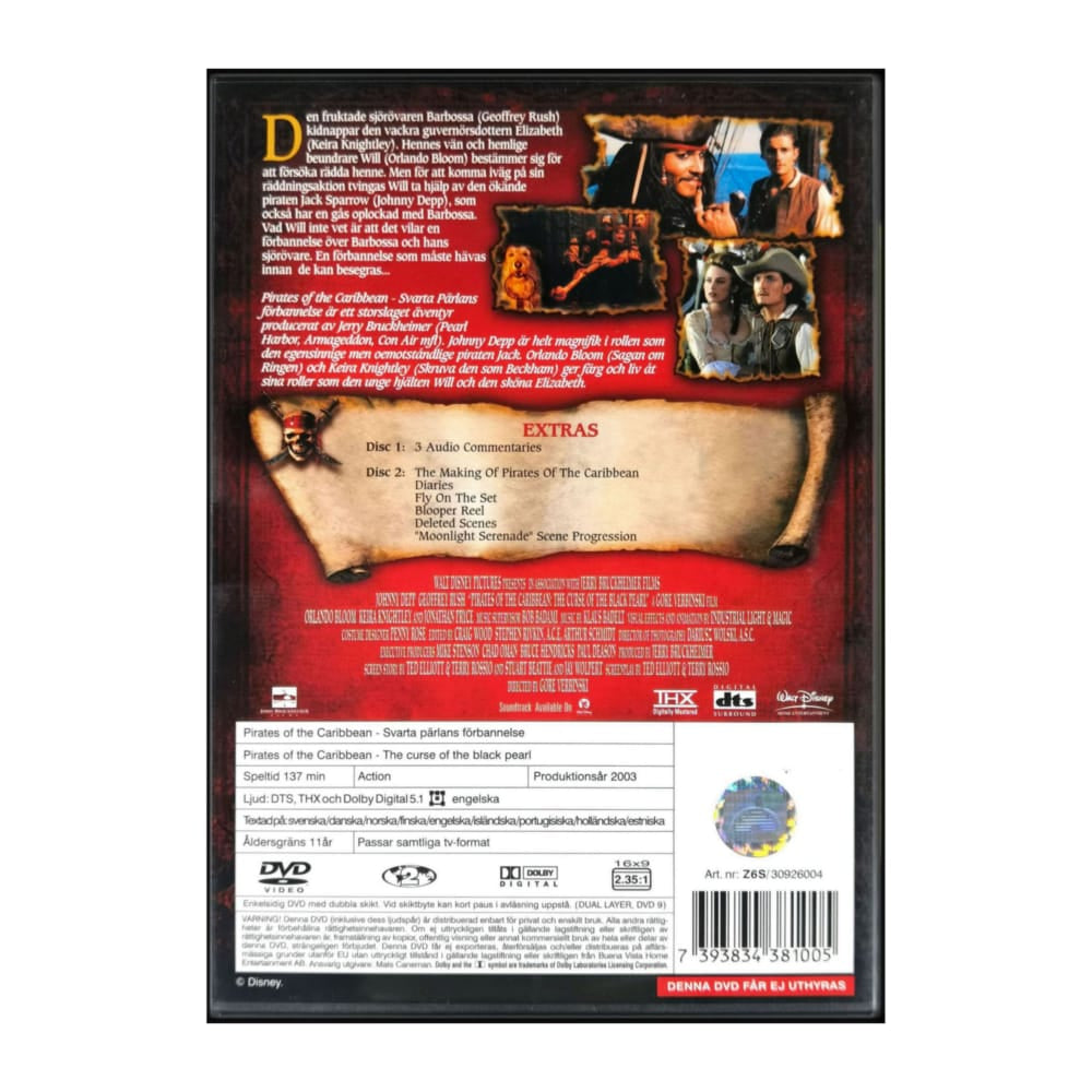 Pirates Of The Caribbean: Svarta Pärlans Förbannelse